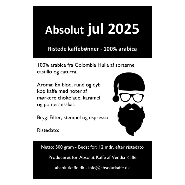 Absolut Jul 500 gram - Ristedato: 1. december