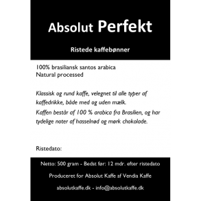 Absolut Perfekt 500g friskristede bnner - Ristet 6. oktober