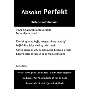 Absolut Perfekt 1 kg friskristede bnner - Ristet 3. november