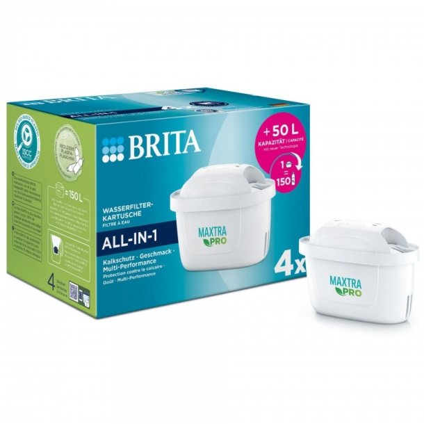 Brita Maxtra Pro Filtre - Filterpatroner 4 stk 