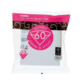 Hario V60 Papir Filter 03 -VCF-03-100W - 100 stk - Hvid