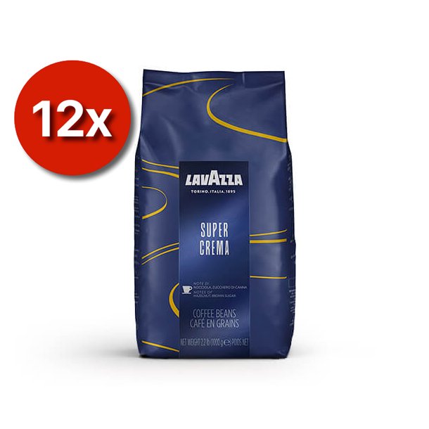 12 kg Lavazza Super Crema Kaffebnner