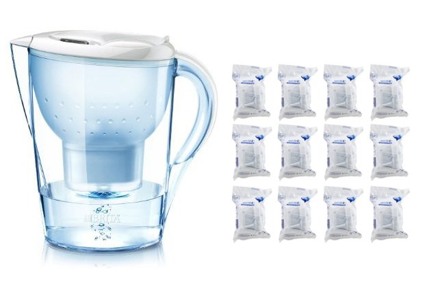 Brita Marella Cool 2,4 L White Water Filter Jug + 12 Brita Maxtra Pro  Filters - Coffee Care Agents - Absolut Kaffe