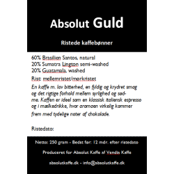 Absolut Guld 250g friskristede bnner - Ristet d. 13. oktober